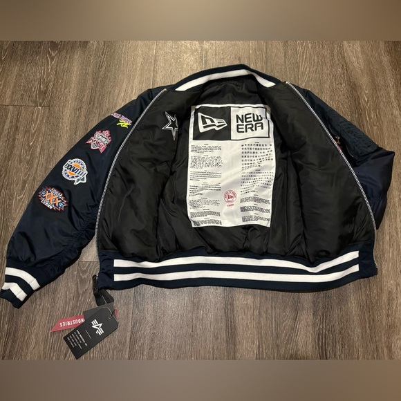 DALLAS COWBOYS X ALPHA X NEW ERA MA-1 BOMBER JACKET NWT SIZE M - Picture 4 of 10